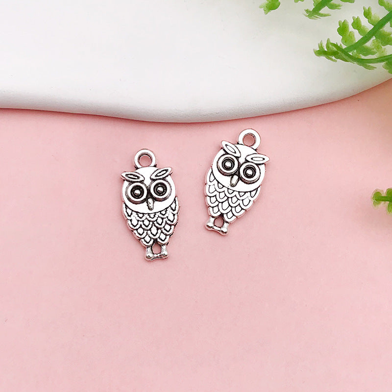 Wholesale Alloy Owl iDIY Handmade Necklace Pendant Accessories